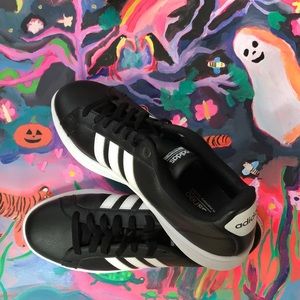 Adidas Cloudfoam Women US 11 Black Sneakers